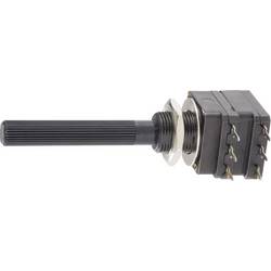 Piher PC16DH-10IP06104A2020MTA, PC16DH-10IP06104A2020MTA otočný potenciometr, prachotěsný, Stereo, 0.2 W, 100 kΩ, 1 ks, Piece