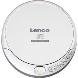 Lenco CD-201 přenosný CD přehrávač Discman CD, CD-R, CD-RW, MP3 s USB nabíječkou stříbrná